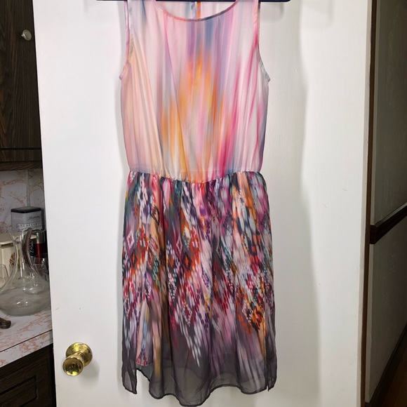 Zara Dresses & Skirts - Zara Watercolor & Ikat Light & Flowy Sundress Size Small
